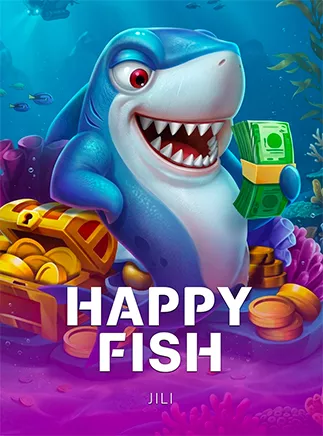ภาพหน้าจอเกม Happy Fish แสดงภาพกราฟิกใต้ท้องทะเลและสัตว์น้ำสีสันสดใส